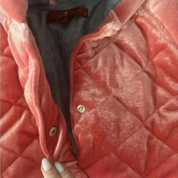 7 for all mankind girls velvet pink jacket 2T - Picture 6 of 7